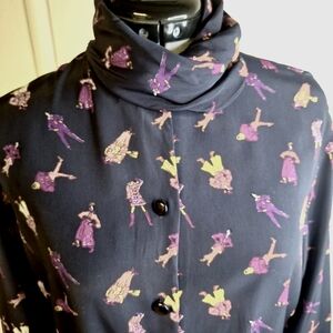 Breckenridge Black Turtleneck Blouse  Size 6